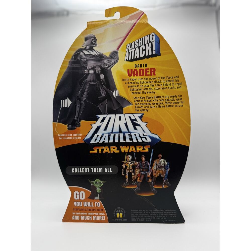 Star Wars Force Battlers Darth Vader‎ Slashing Attack Action Figure 2005 - Picture 4 of 4